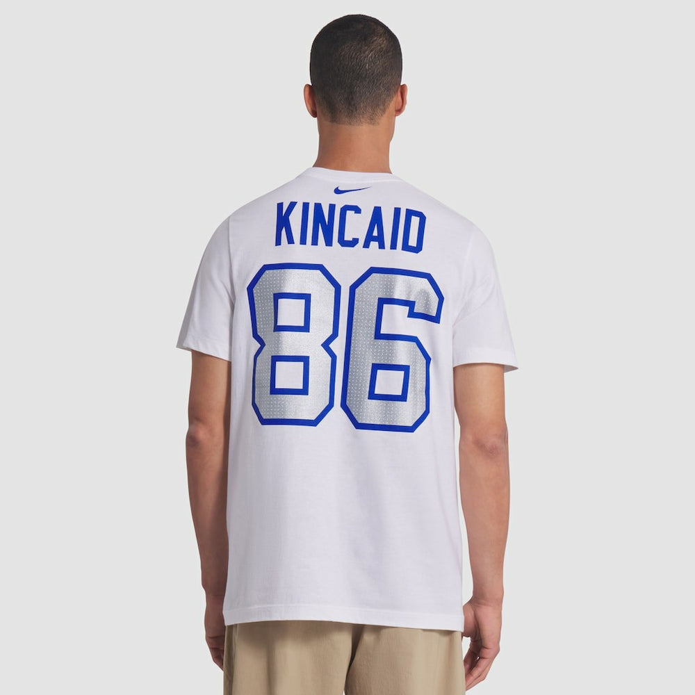 Nike Dalton Kincaid Buffalo Bills 2025 Rivalries Collection Player Name & Number T-Shirt White