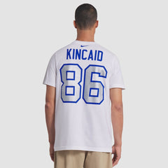 Nike Dalton Kincaid Buffalo Bills 2025 Rivalries Collection Player Name & Number T-Shirt White