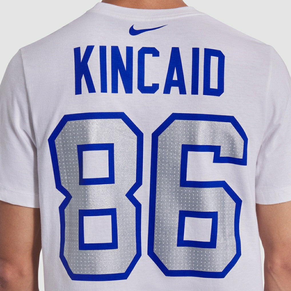 Nike Dalton Kincaid Buffalo Bills 2025 Rivalries Collection Player Name & Number T-Shirt White