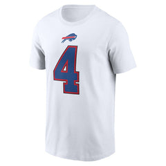 Nike James Cook III Buffalo Bills Player Name & Number T-Shirt White