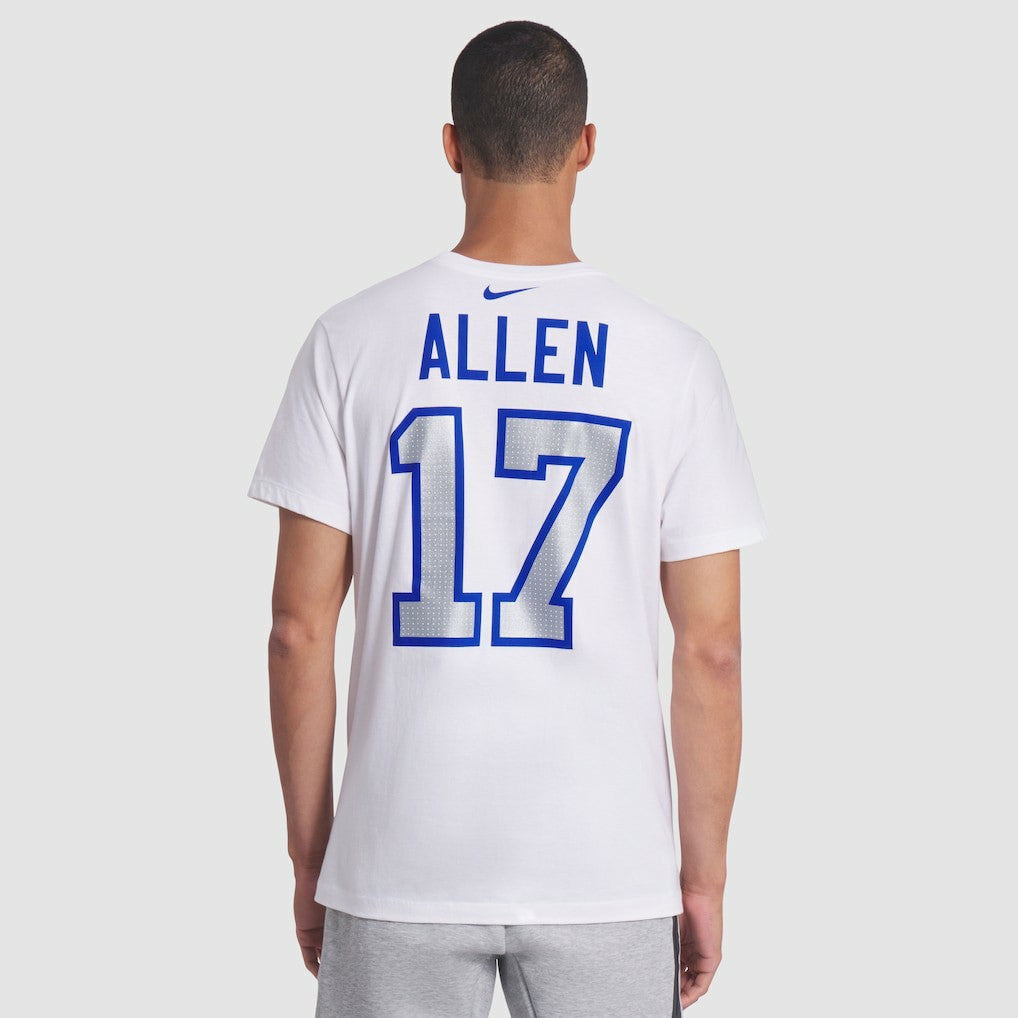 Nike Josh Allen Buffalo Bills 2025 Rivalries Collection Player Name & Number T-Shirt White