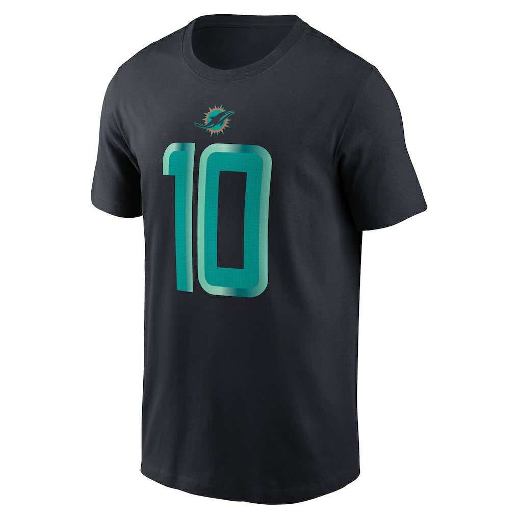 Nike Tyreek Hill Miami Dolphins 2025 Rivalries Collection Player Name & Number T-Shirt Pitch Blue