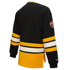 Boston Bruins Mitchell & Ness Women's Heritage Lace-Up Pullover Sweatshirt - Black - NHL 202660258