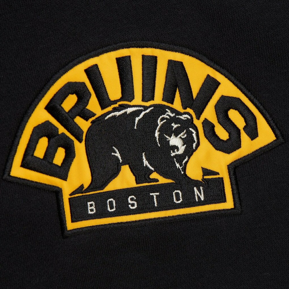 Boston Bruins Mitchell & Ness Women's Heritage Lace-Up Pullover Sweatshirt - Black - NHL 202660258