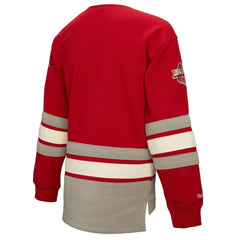 Detroit Red Wings Mitchell & Ness Women's Heritage Lace-Up Pullover Sweatshirt - Red - NHL 202660260