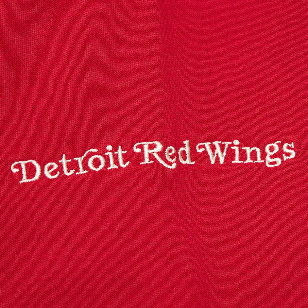 Detroit Red Wings Mitchell & Ness Women's Heritage Lace-Up Pullover Sweatshirt - Red - NHL 202660260