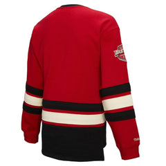 New Jersey Devils Mitchell & Ness Women's Heritage Lace-Up Pullover Sweatshirt - Red - NHL 202660261