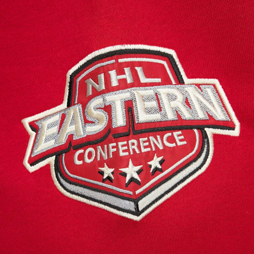 New Jersey Devils Mitchell & Ness Women's Heritage Lace-Up Pullover Sweatshirt - Red - NHL 202660261