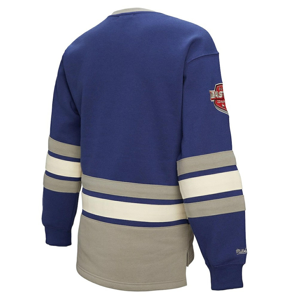 Tampa Bay Lightning Mitchell & Ness Women's Heritage Lace-Up Pullover Sweatshirt - Blue - NHL 202660262