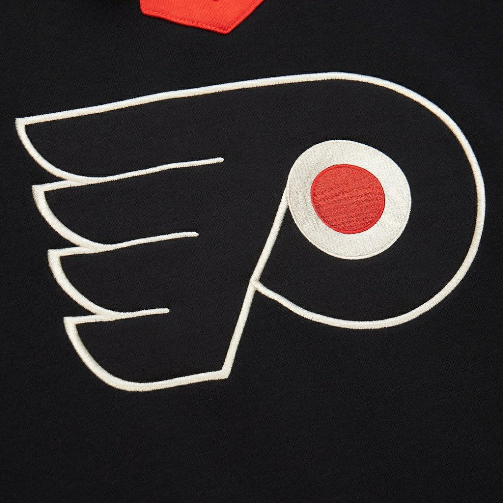 Philadelphia Flyers Mitchell & Ness Women's Heritage Lace-Up Pullover Sweatshirt - Black - NHL 202660263