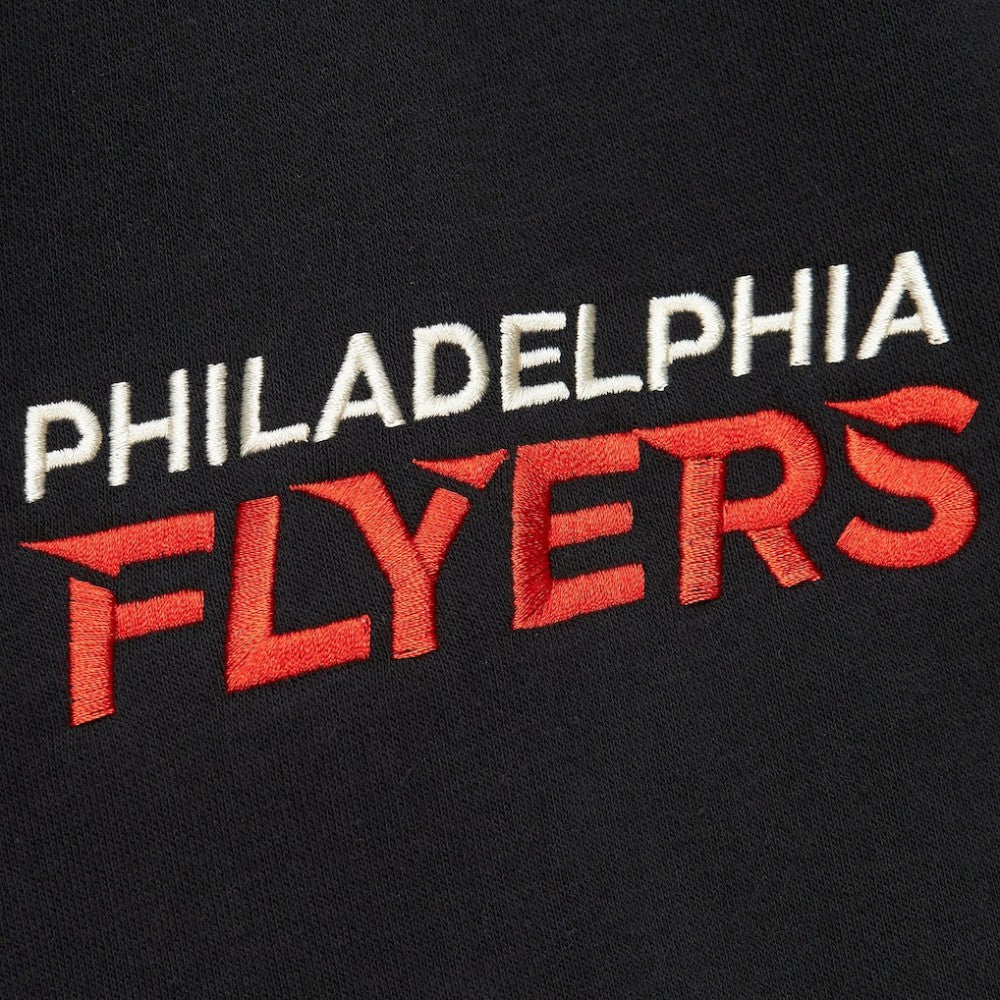 Philadelphia Flyers Mitchell & Ness Women's Heritage Lace-Up Pullover Sweatshirt - Black - NHL 202660263