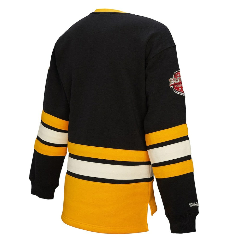 Pittsburgh Penguins Mitchell & Ness Women's Heritage Lace-Up Pullover Sweatshirt - Black - NHL 202660264