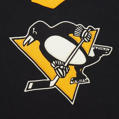 Pittsburgh Penguins Mitchell & Ness Women's Heritage Lace-Up Pullover Sweatshirt - Black - NHL 202660264