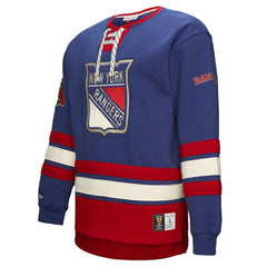 New York Rangers Heritage Lace-Up Pullover Sweatshirt - Royal - NHL 202660267