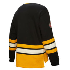 Boston Bruins Heritage Lace-Up Pullover Sweatshirt - Black - NHL 202660268