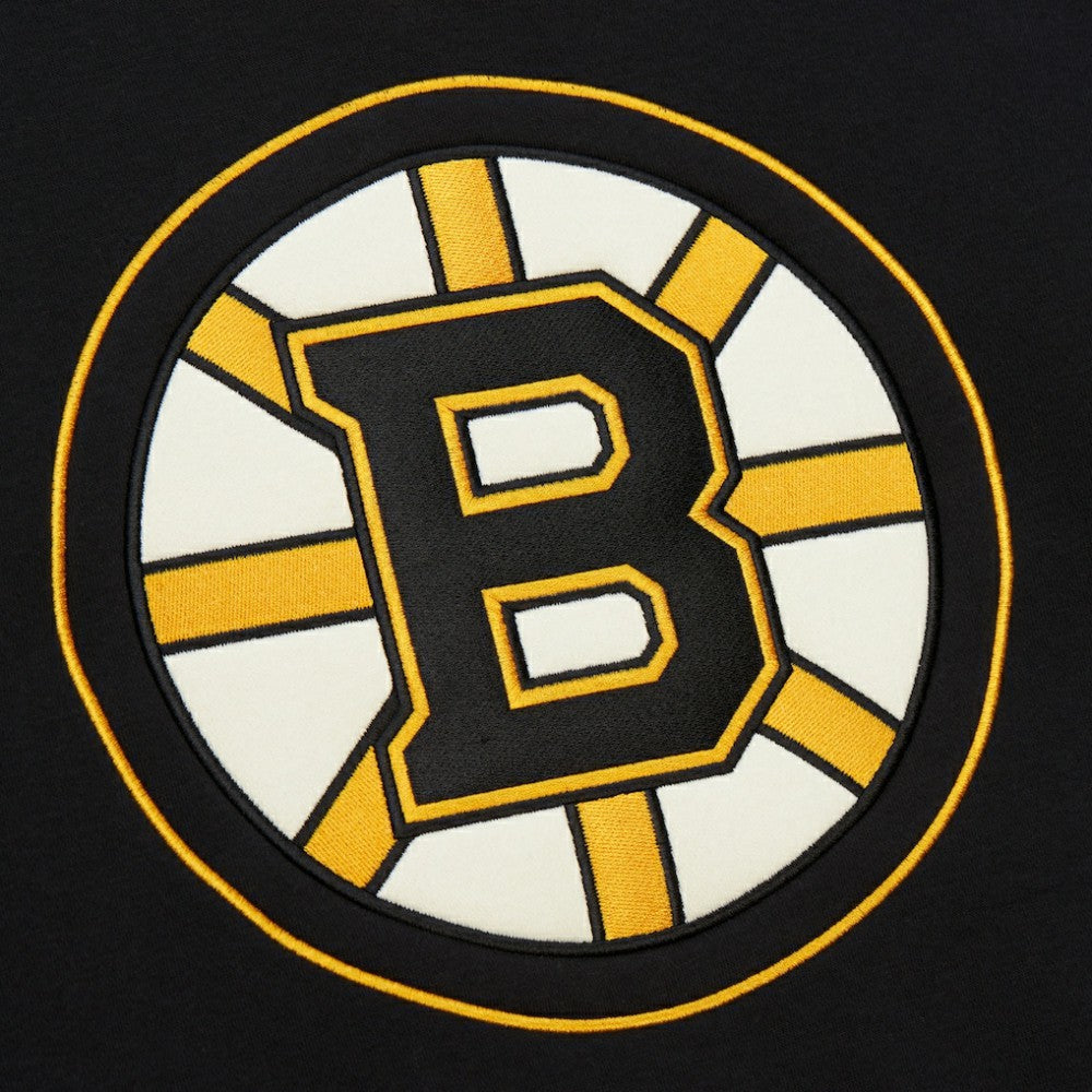 Boston Bruins Heritage Lace-Up Pullover Sweatshirt - Black - NHL 202660268