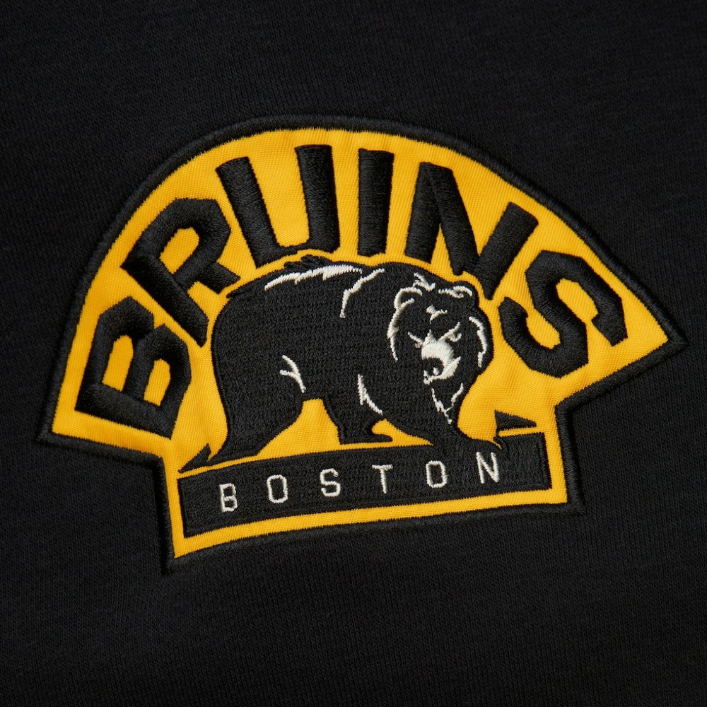 Boston Bruins Heritage Lace-Up Pullover Sweatshirt - Black - NHL 202660268