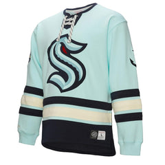 Seattle Kraken Heritage Lace-Up Pullover Sweatshirt - Light Blue - NHL 202660271