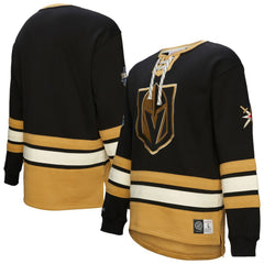 Vegas Golden Knights Heritage Lace-Up Pullover Sweatshirt - Black - NHL 202660272