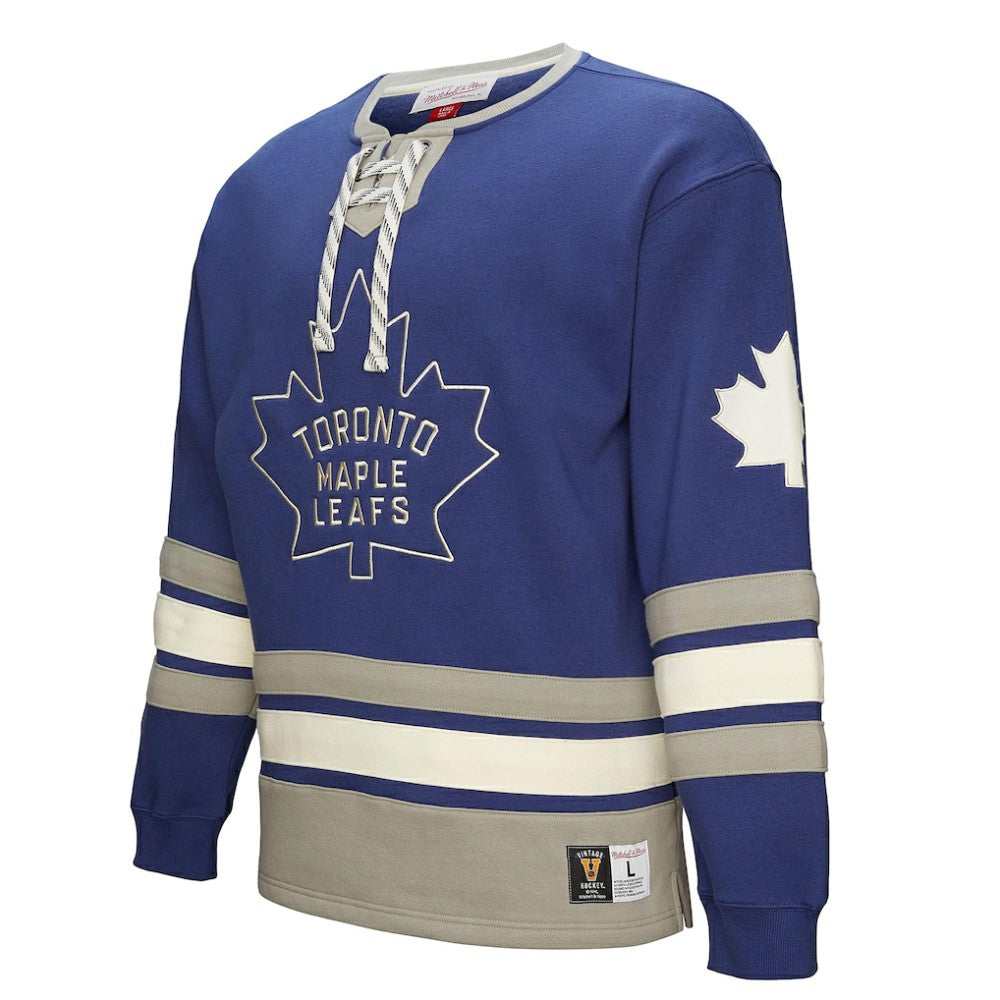 Toronto Maple Leafs Heritage Lace-Up Pullover Sweatshirt - Blue - NHL 202660274