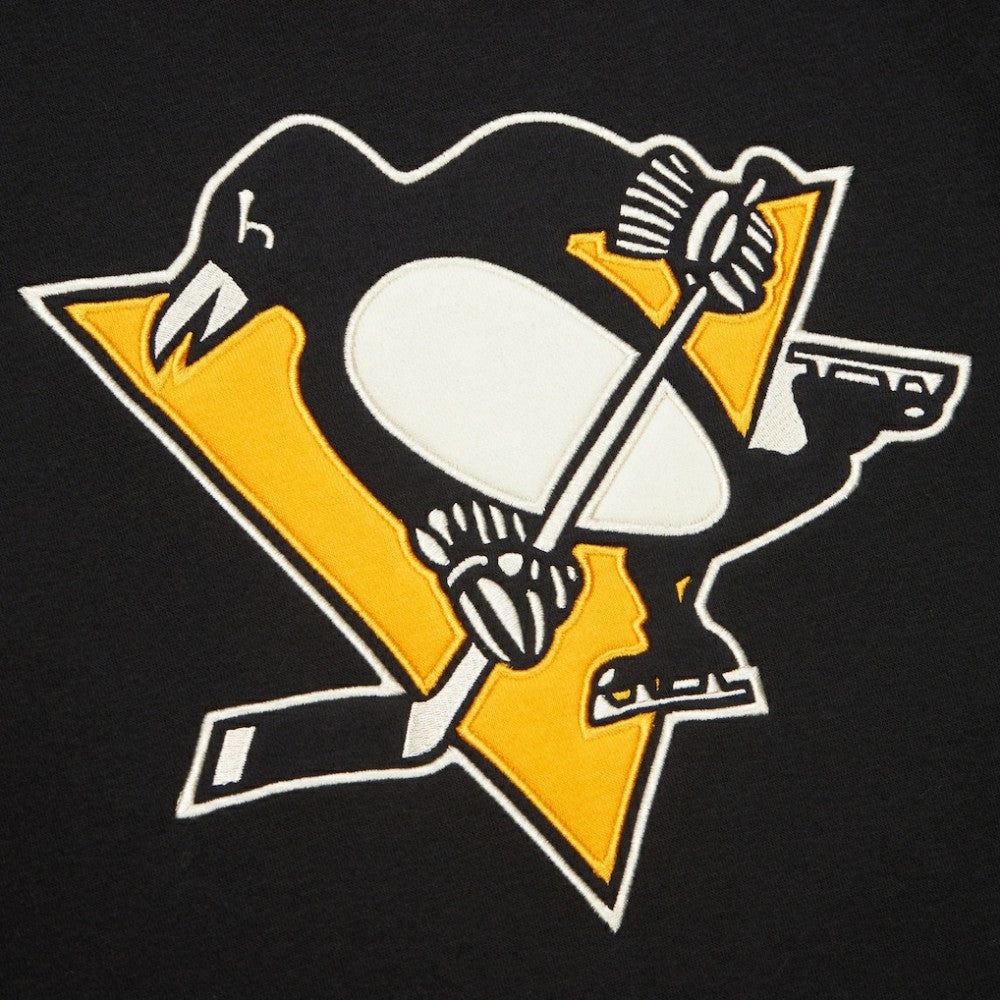 Pittsburgh Penguins Heritage Lace-Up Pullover Sweatshirt - Black - NHL 202660275