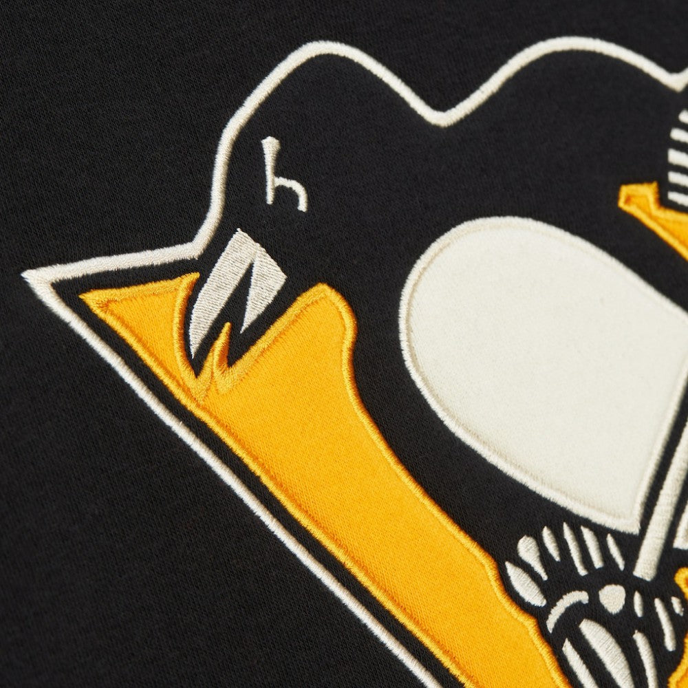 Pittsburgh Penguins Heritage Lace-Up Pullover Sweatshirt - Black - NHL 202660275