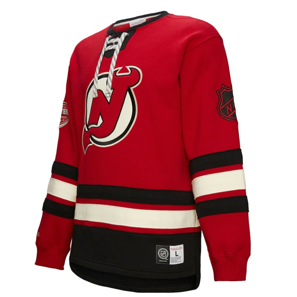 New Jersey Devils Heritage Lace-Up Pullover Sweatshirt - Red - NHL 202660278