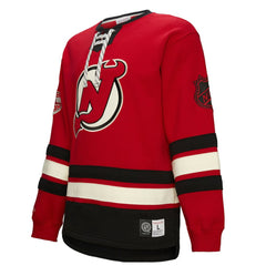 New Jersey Devils Heritage Lace-Up Pullover Sweatshirt - Red - NHL 202660278
