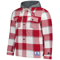 St. Louis Cardinals Starter Sherpa Full-Zip Hoodie Jacket - Red/White - MLB Lifestyle