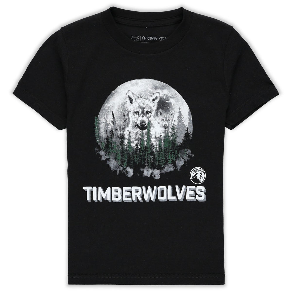 Minnesota Timberwolves Stadium Essentials Youth Mascot T-Shirt Black