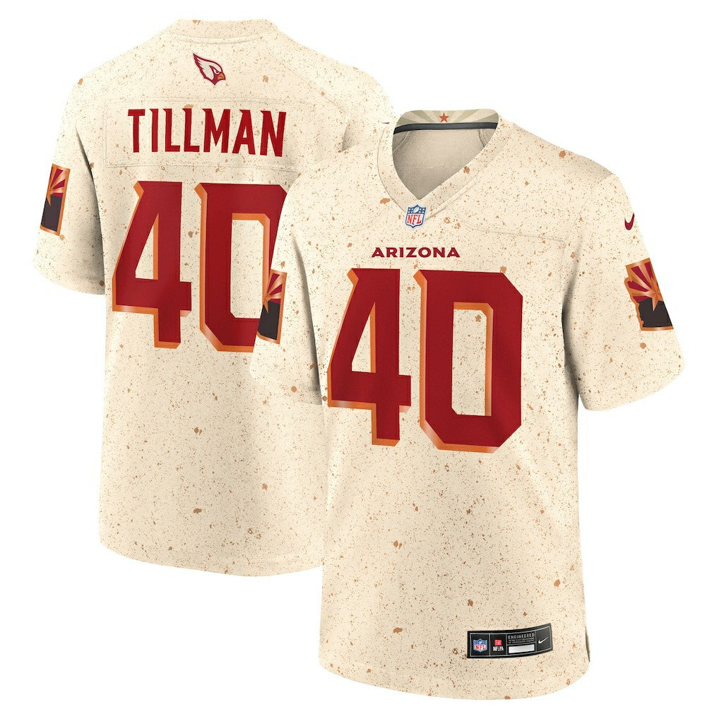 Nike Pat Tillman Arizona Cardinals 2025 Rivalries Collection Retired Player Game Jersey Natural