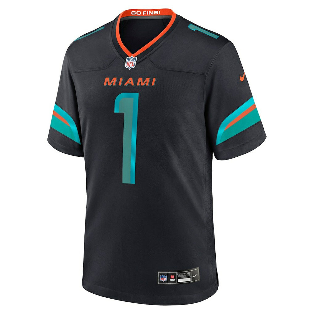 Nike Tua Tagovailoa Miami Dolphins 2025 Rivalries Collection Game Jersey Pitch Blue