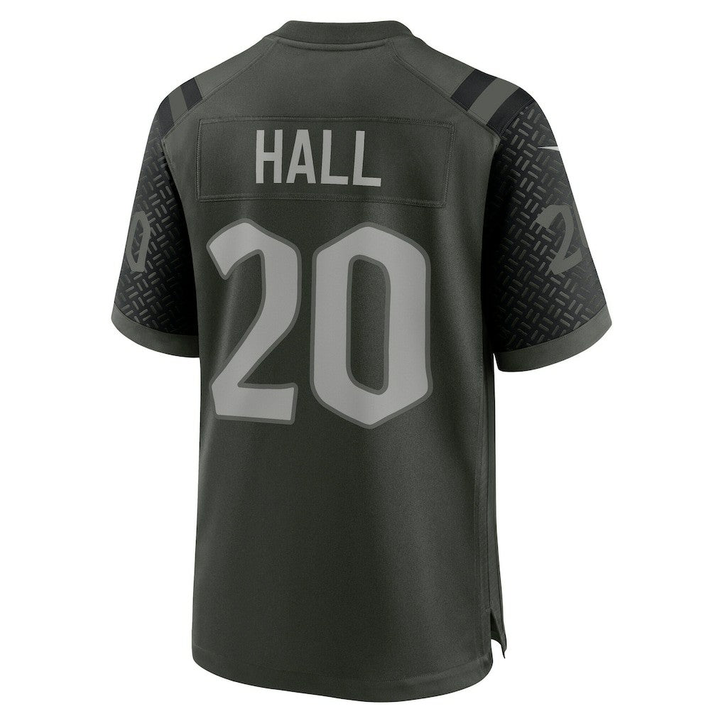 Nike Breece Hall New York Jets 2025 Rivalries Collection Game Jersey Gotham Green
