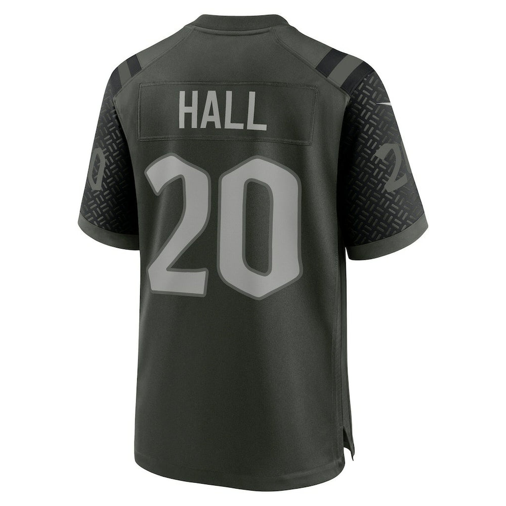 Nike Breece Hall New York Jets 2025 Rivalries Collection Game Jersey Gotham Green