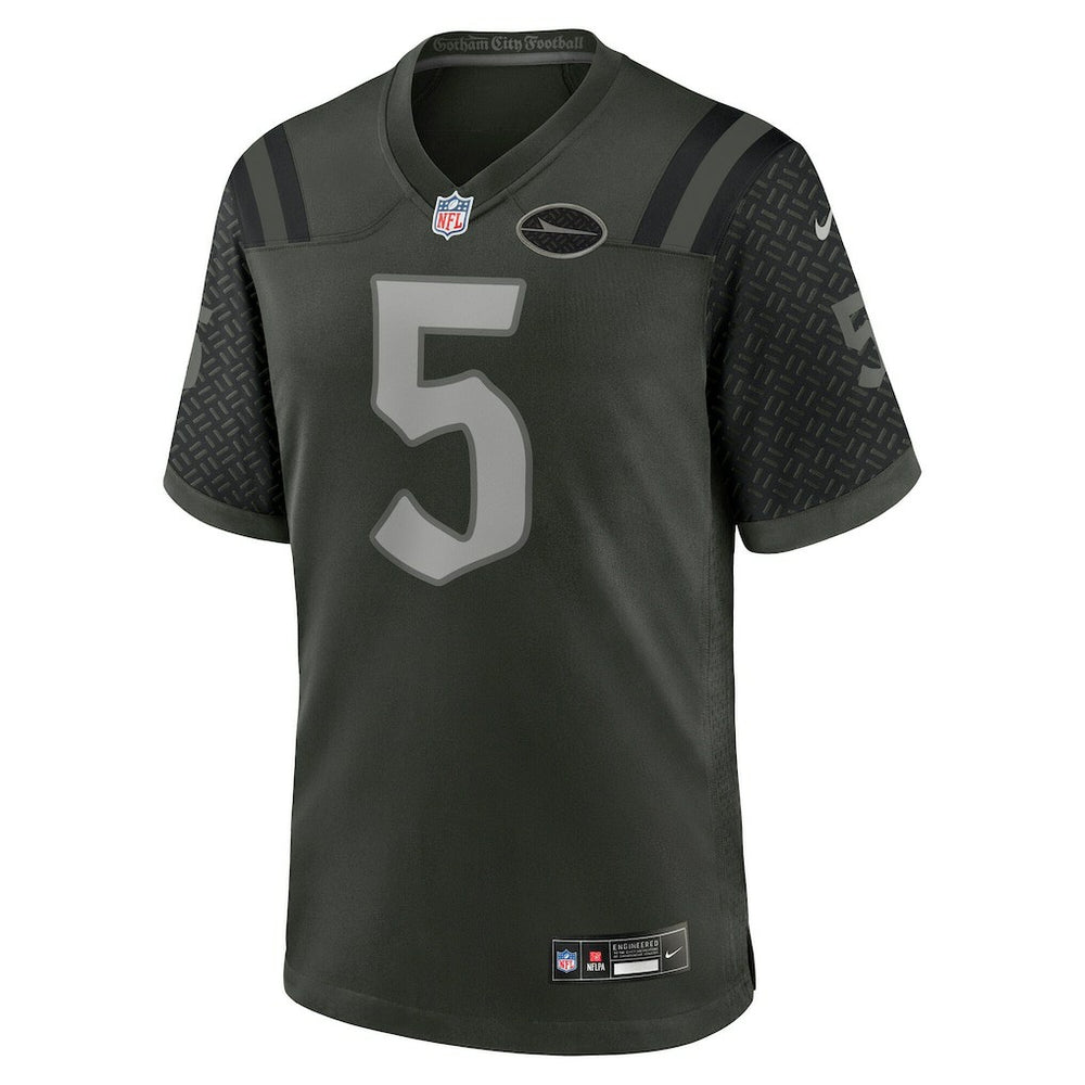 Nike Garrett Wilson New York Jets 2025 Rivalries Collection Game Jersey Gotham Green