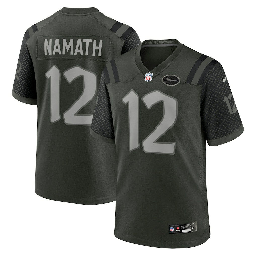 Nike Joe Namath New York Jets 2025 Rivalries Collection Retired Player Game Jersey Gotham Green