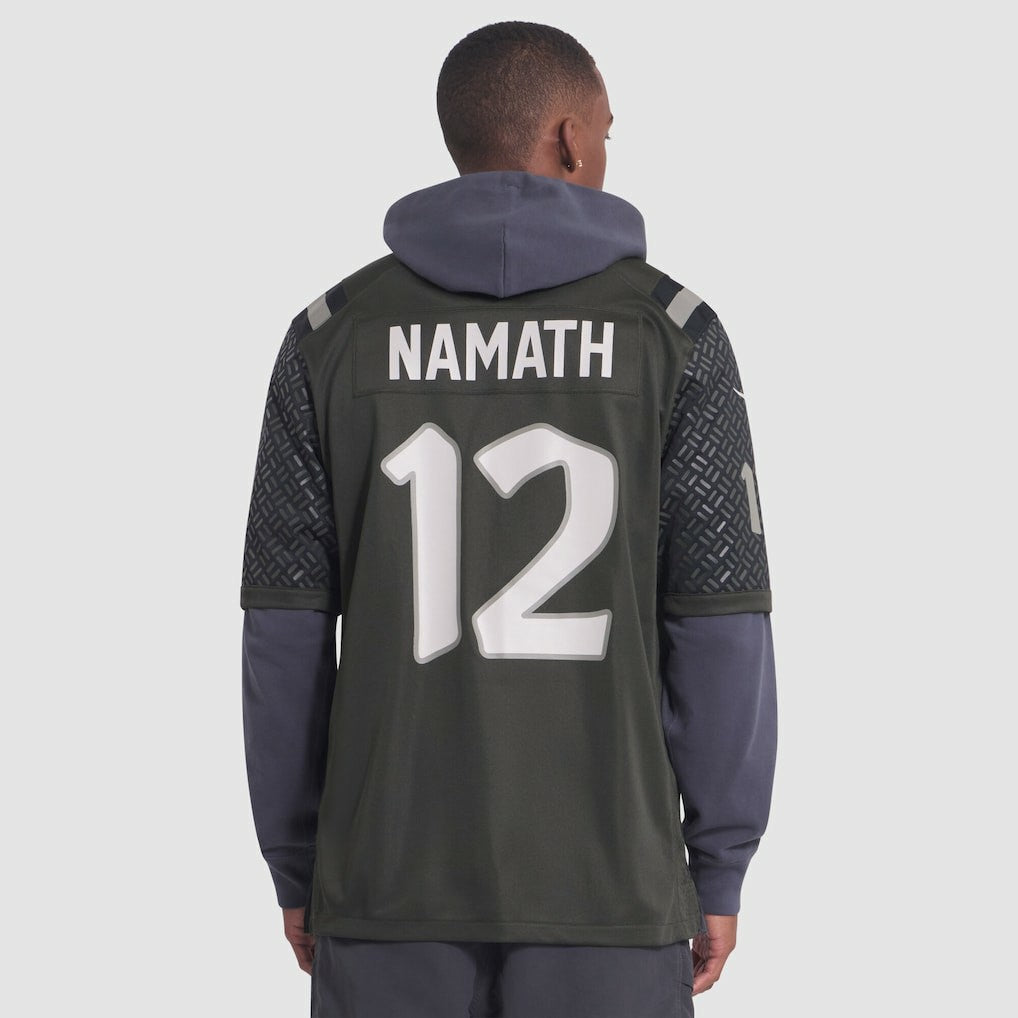 Nike Joe Namath New York Jets 2025 Rivalries Collection Retired Player Game Jersey Gotham Green