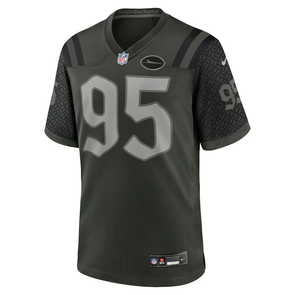 Nike Quinnen Williams New York Jets 2025 Rivalries Collection Game Jersey Gotham Green