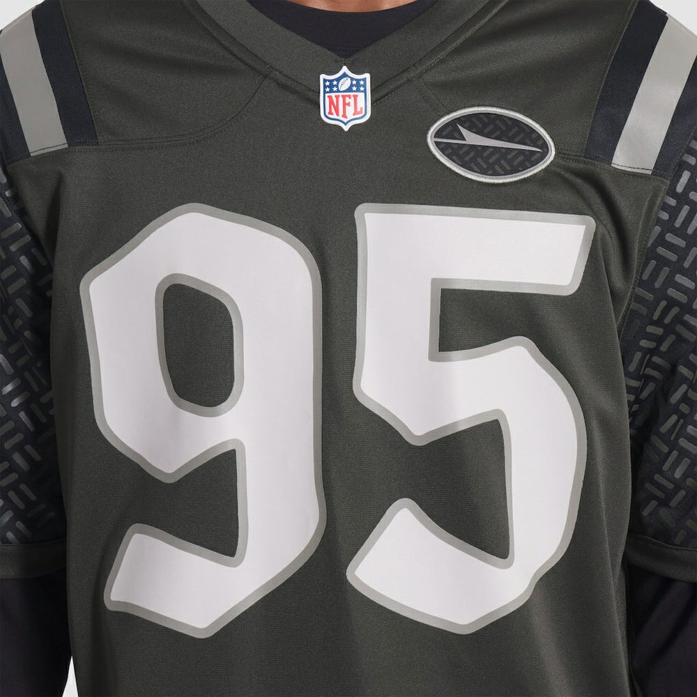 Nike Quinnen Williams New York Jets 2025 Rivalries Collection Game Jersey Gotham Green