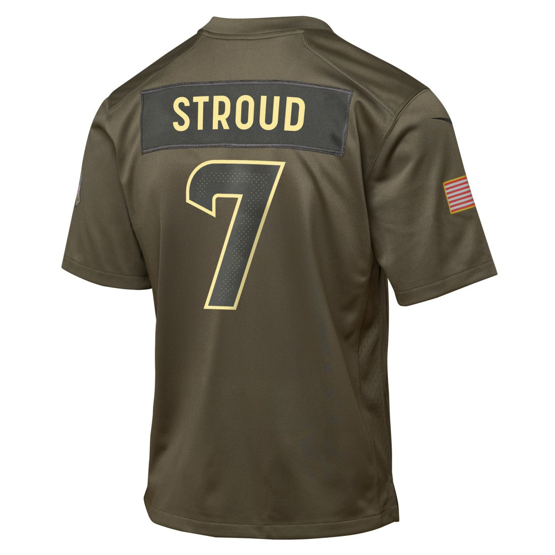 Nike C.J. Stroud Houston Texans Youth 2025 Salute to Service Game Jersey Olive
