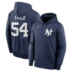 Max Fried New York Yankees Nike Name & Number Pullover Hoodie - Navy - Nike Sale