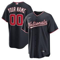 Washington Nationals Nike Alternate Custom Replica Jersey - Navy - Nike on Sale