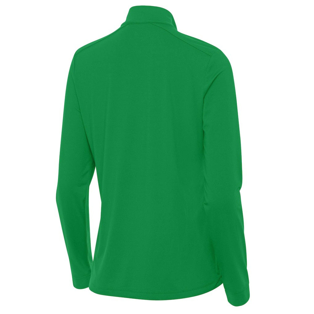 Pittsburgh Steelers Antigua Women's St. Patrick's Day Intent Quarter-Zip Performance Top Kelly Green
