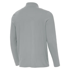 Pittsburgh Steelers Antigua St Patrick Day Intent Quarter-Zip Pullover Top Gray
