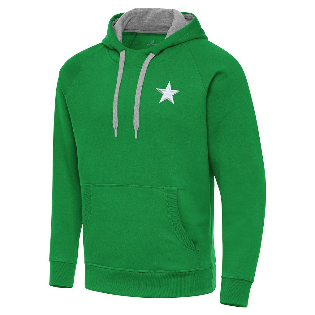 Dallas Cowboys Antigua St. Patrick's Day Victory Pullover Hoodie Kelly Green