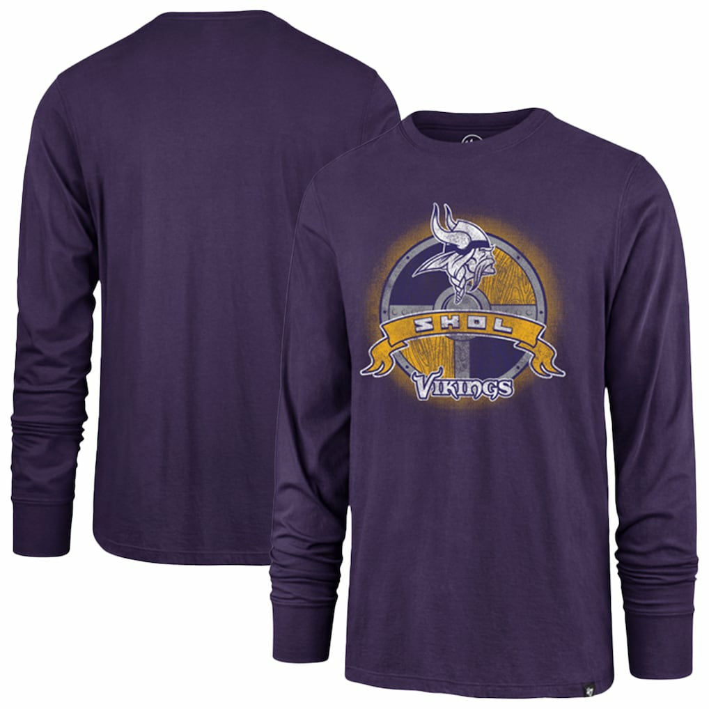 47 brand Minnesota Vikings '47 Regional Super Rival Long Sleeve T-Shirt Purple