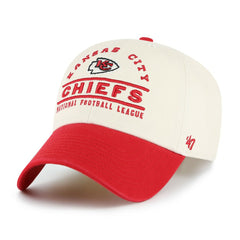 47 brand Kansas City Chiefs '47 Windham Clean Up Adjustable Hat Natural