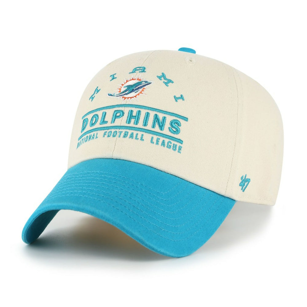 47 brand Miami Dolphins '47 Windham Clean Up Adjustable Hat Natural