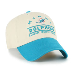 47 brand Miami Dolphins '47 Windham Clean Up Adjustable Hat Natural