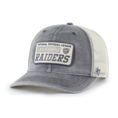 47 brand Las Vegas Raiders '47 Canteen Relaxed Trucker Adjustable Hat Charcoal